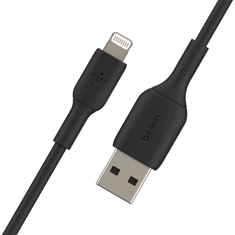 Belkin CAA001bt1MBK USB Lightning Cable Male to USB Type-A Port Display