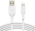 Belkin CAA001bt2MWH - USB Cable, Lightning Male to USB Type-A Male, 2m, White