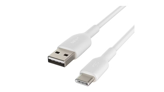Belkin CAB001bt2MWH Cable USB-C a USB-A 2m Blanco Conectores