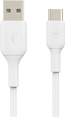 Belkin CAB001bt2MWH - Cable USB, USB Tipo-C Macho a USB Tipo-A Macho, USB 2.0, 2m, Blanco