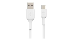 Belkin CAB001bt2MWH - Cable USB, USB Tipo-C Macho a USB Tipo-A Macho, USB 2.0, 2m, Blanco