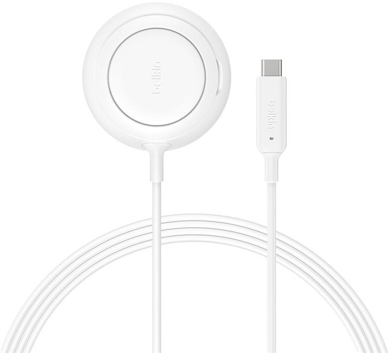 Belkin Qi2 25W 3 in 1 Compact Lithium For Universal Compact White Front View 5