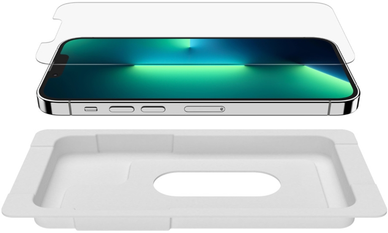 Belkin ScreenForce - iPhone 13, 13 Pro, 14 - Top Isometric View