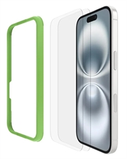 Belkin ScreenForce TemperedGlass  - Screen Protector, Tempered Glass, iPhone 16, Clear, 2-Pack