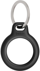 Belkin - Secure Holder con llavero para Apple AirTag, Negro