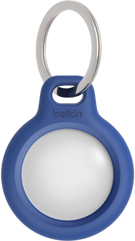 Belkin - Secure Holder with Key Ring - Blue Front Block View