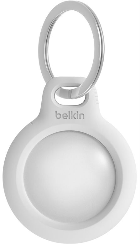 Belkin - Secure Holder with Key Ring - White Front Block View