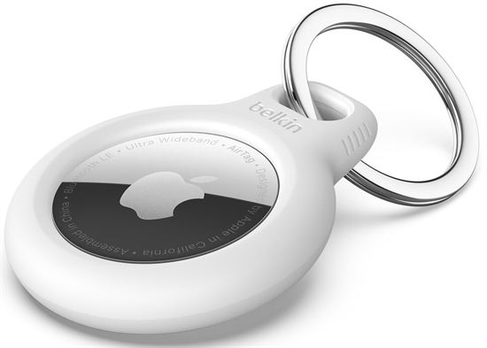 Belkin - Secure Holder with Key Ring - White Isometric View