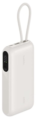 Belkin  - UltraCharge, Portable Power Bank, 10000mAh, Up to 45W, Integrated USB-C Cable, Digital Display, USB-C, USB-A, Sand
