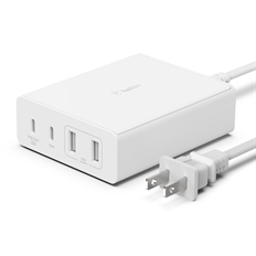 Belkin BoostCharge Pro - 4 Ports Charger, 108W, 2 USB-C and 2 USB-A Ports, 2m, White