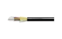Negro-Cable de Fibra Optica Multimodo OM4 de 12 Hilos Interiores y Exteriores-Vista Lateral