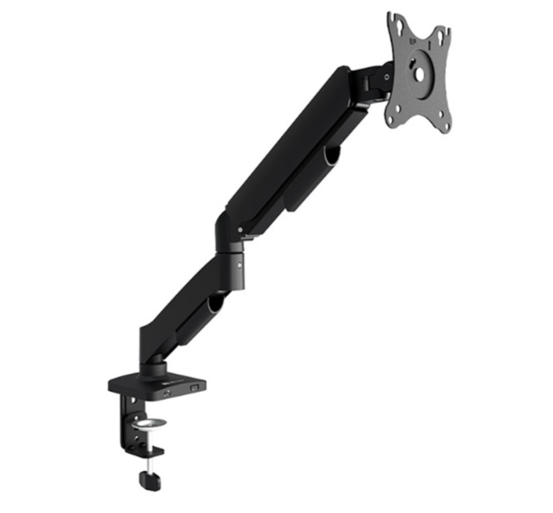 Black-Monitor Mount with Gas Spring Arm 17 to 32 Inches-Front View