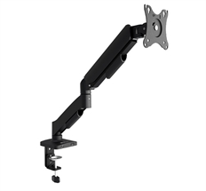 Klip Xtreme  - Full Motion Monitor Mount, Gas Spring Arm, Fits 17" to 32" Flat & Curved Screens, Capacity 2kg to 9kg, VESA 75/100, Black