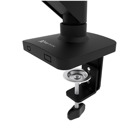 Black-Monitor Mount with Gas Spring Arm 17 to 32 Inches-Upper Perspective View
