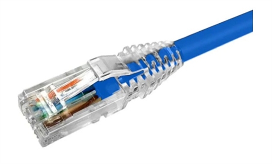 Blue-Cat6 Ethernet Patch Cord Cable 2-1m-Lateral View