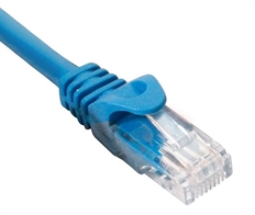 Quest Technology  - Cat6 Network Patch Cord Cable, RJ45 Connectors, 24 AWG Stranded Conductor, CM PVC Jacket, Blue, 0.9 Meters