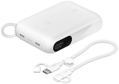 Belkin BoostCharge 10K - Batería Portátil, 10.000mAH, Hasta 20W, Blanco 
