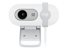 Logitech BRIO 100 - Cámara web, Resolución 1080p, 30 fps, USB-A 2.0, Blanco
