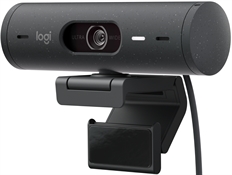 Logitech Brio 500 - Cámara Web, Resolución 1080p, 60fps, USB-C Plug-and-Play, Grafito