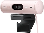 Logitech Brio 500 - Cámara Web, Resolución 1080p, 60fps, USB-C Plug-and-Play, Rosa
