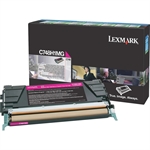 Lexmark C748H1MG - High Yield Magenta Laser Toner Cartridge, 10,000 Pages