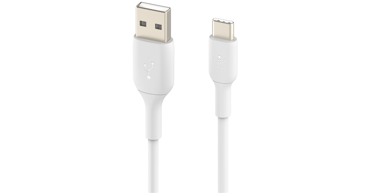 Belkin CAB001BT1MWH-2 Cable BoostCharge USB-A to USB-C 1mts. White