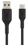 Belkin CAB002bt1MBK - USB Cable, USB Type-C Male to USB Type-A Male, USB 2.0, 1m, Black