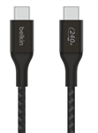 Belkin BoostCharge - Cable Adaptador Tipo-C Macho a Tipo-C Macho, 2m, Negro 