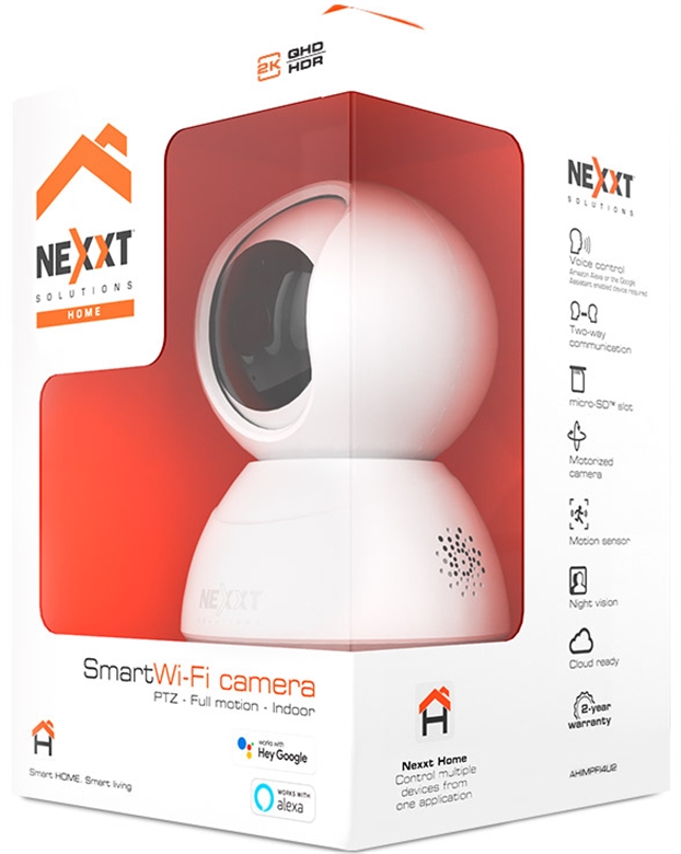 Cámara inteligente Wi-Fi Nexxt AHIMPFI4U2 box view