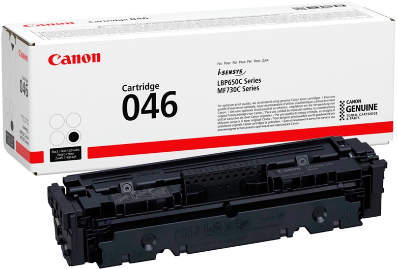 Canon 046 Toner Cartridges Black - Box and item