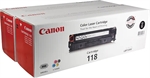 Canon 118 - Cartucho de Tóner Negro Alto rendimiento, 2 Paquete
