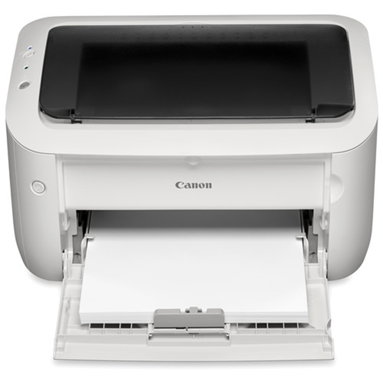 Canon imageClass LBP6030W Laser Printer Front View with Paper