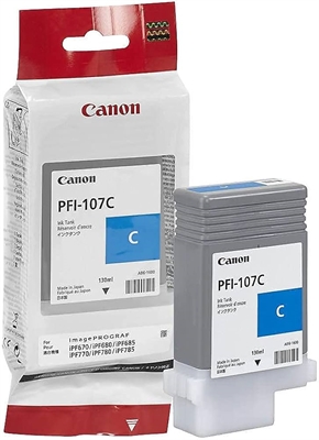 Canon PFI-107 Cyan Box