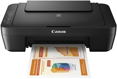 Canon PIXMA MG2510 - All-in-One Inkjet Printer, Wired, Color, Black