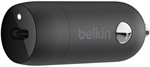 Belkin CCA003BTBK - Cargador de Carro USB-C, 20W, Negro