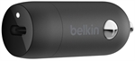 Belkin CCA004BTBK - Cargador de Carro USB-C, 30W, Negro