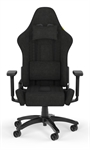Corsair TC100 Relaxed - Gaming Chair, Steel base, Steel frame, 2D Armrest, Black