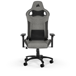 Corsair T3 Rush - Gaming Chair, Nylon Base, Steel Frame, Soft Fabric Surface, 4D Armrest, Charcoal/Gray