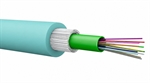 Legrand Ortronics  - Cable de Fibra Óptica Distribución OM4, 12 Hilos, 50-125 µm Fibra Multimodo, Cubierta Riser PVC, Aqua, por Metro