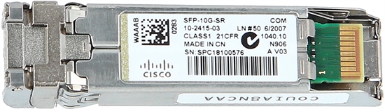 Cisco SFP-10G-SR= - Transceiver - Front Top View