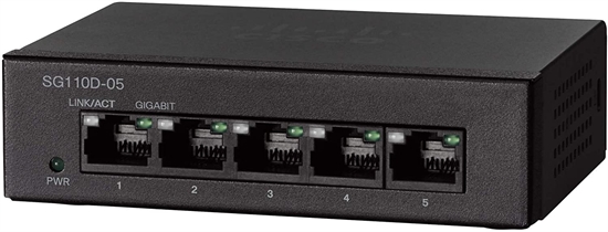 Cisco SG110D Switch Isometric View