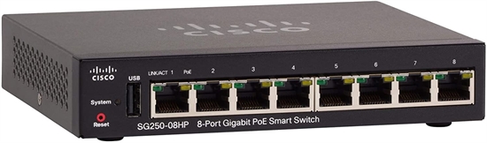 Cisco SG250 Switch 8 Ports Isometric View