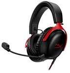 HyperX Cloud III - Gaming Headset, Stereo, Over-ear headband, Wired, USB, 10Hz-21kHz, Black and Red
