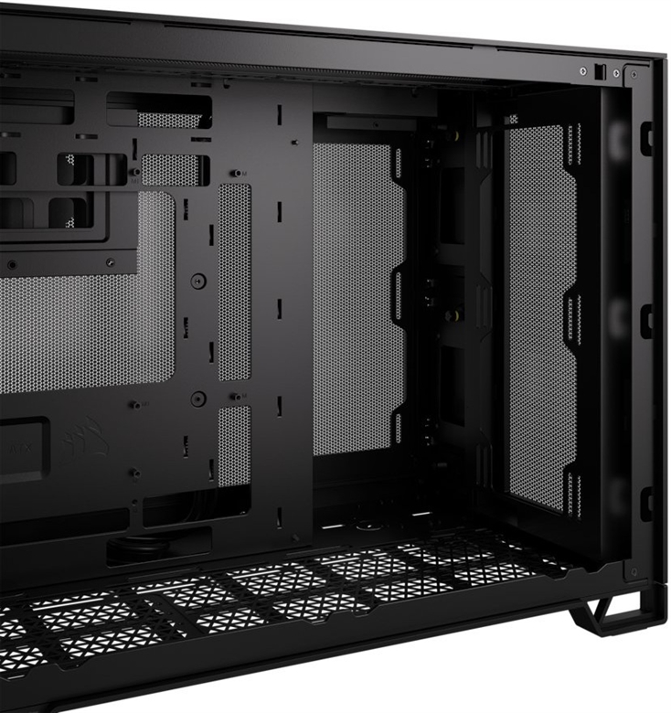 CORSAIR CASE 2500D AIRFLOW BLACK Front View 4