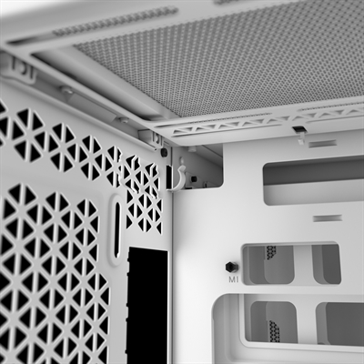 CORSAIR CASE 2500X TEMPERED WHITE Front View 5