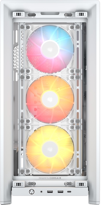 CORSAIR CASE 4000D RS ARGB WHITE Front VIew 3