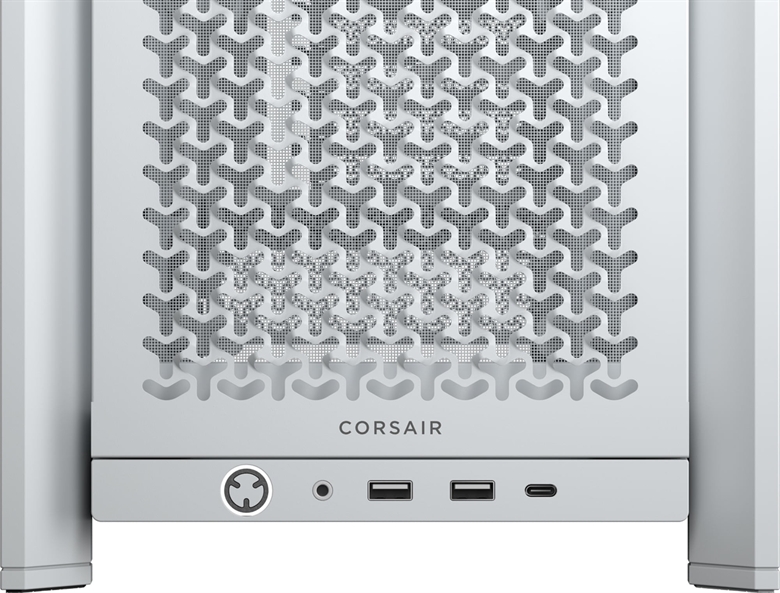 CORSAIR CASE 4000D RS ARGB WHITE Front VIew 5