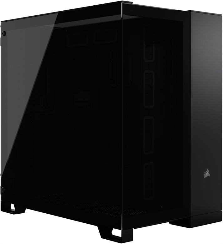 CORSAIR CASE 6500X TEMP GLASS BLACK Front View 2