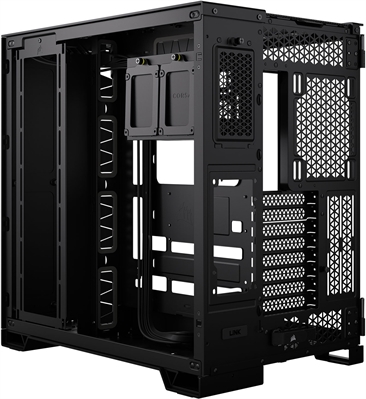 CORSAIR CASE 6500X TEMP GLASS BLACK Front View 3