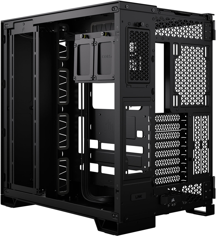 CORSAIR CASE 6500X TEMP GLASS BLACK Front View 3